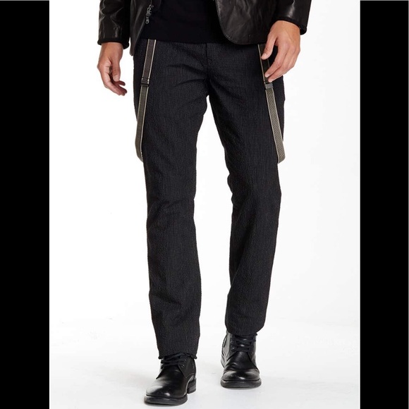 NWT - John Varvatos slim suspender pants. - Picture 1 of 8